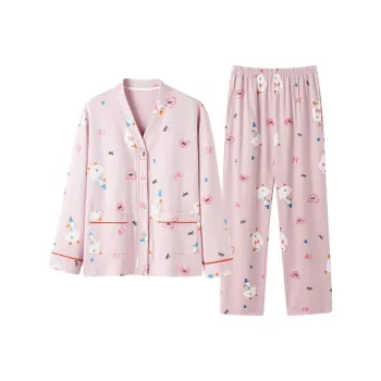 ZAO FU NIAO Pajama Set Women's Soothing Powder