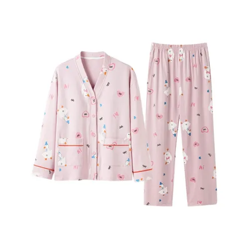 ZAO FU NIAO Pajama Set Women's Soothing Powder