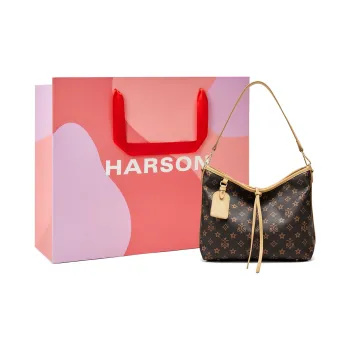 HARSON Synthetic Leather Tote Bag, Crossbody Bag, Shoulder Bag Regular Women's Coffee