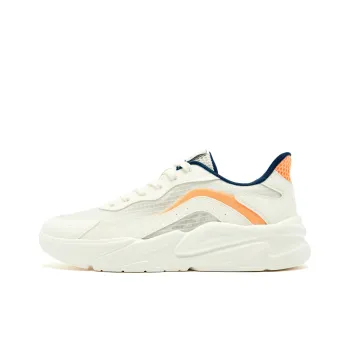 QIAODAN Non slip Wear resistant Shock Absorption Low Top Casual Shoes Men's Beige