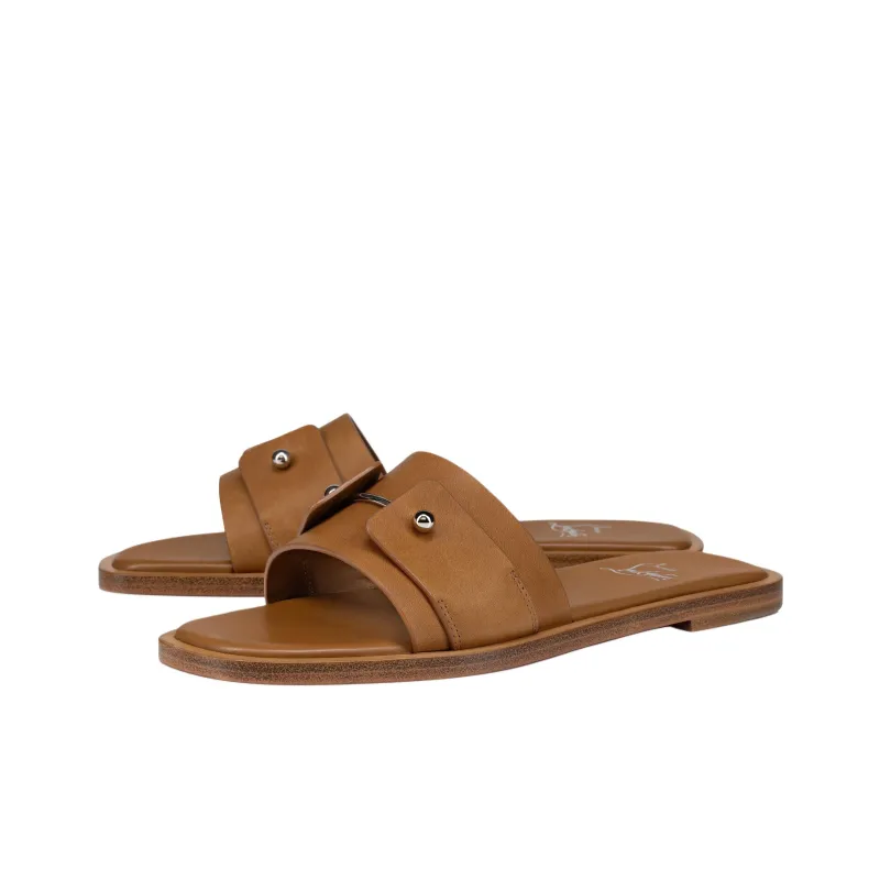 CL Slide Slippers Women's Brown-2