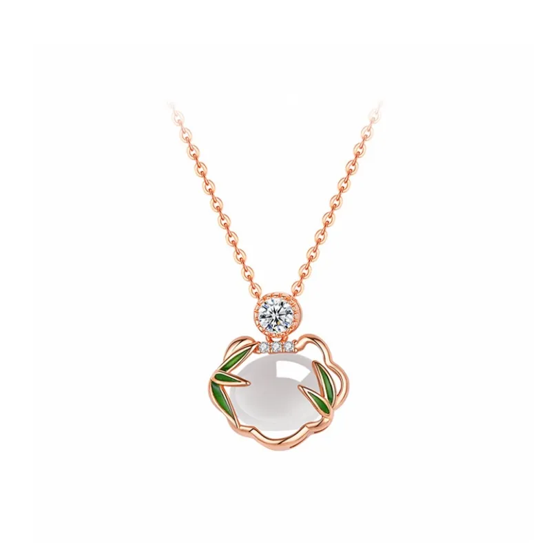 Ancient Jewelry Chalcedony Necklaces Women's-3