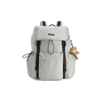 FILA Fabric Backpack Regular Unisex Morning And Evening Gray Khaki