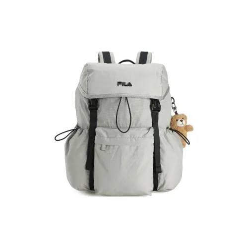 FILA Fabric Backpack Regular Unisex Morning And Evening Gray Khaki