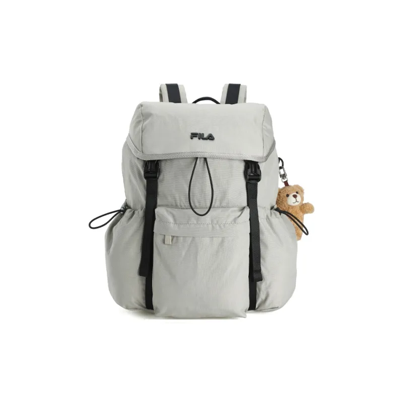 FILA Fabric Backpack Regular Unisex Morning And Evening Gray Khaki-0