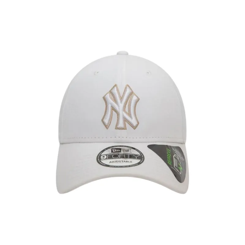 New Era Recycled Polyester Baseball Caps Unisex White-2