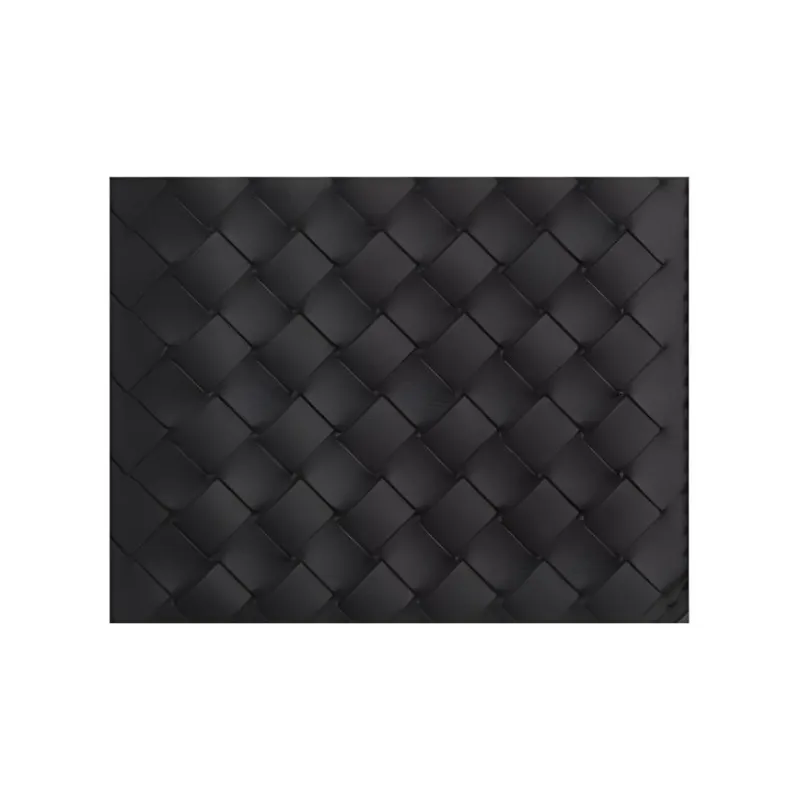 Bottega Veneta Intrecciato Calfskin Passport Holder Men's Black-3