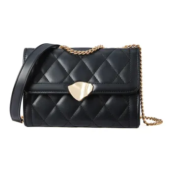 RED DRAGONFLY Polyurethane Bonded Synthetic Leather Shoulder Bags Shoulder Bag Crossbody Bags Women's Black/Ecru