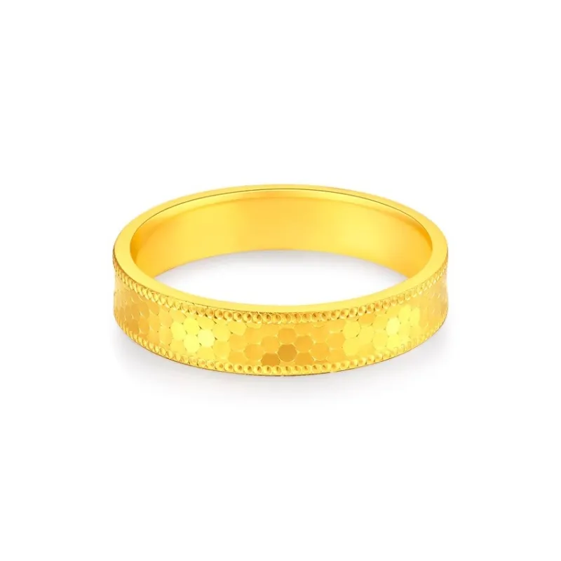 FANSHINER 18K Gold/Copper Alloy Surface Gold Plated Rings Unisex-0