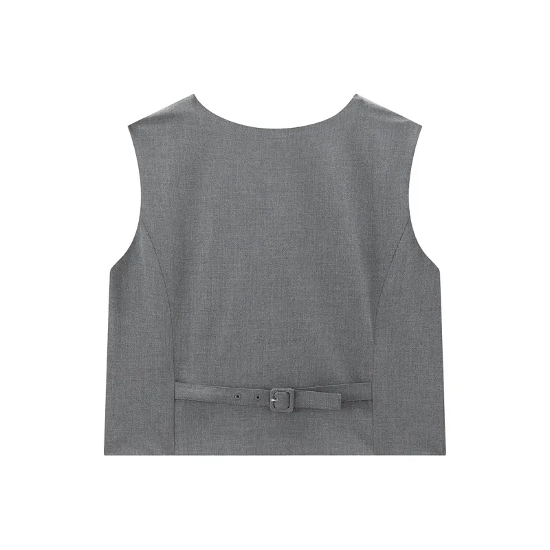 LEDIN Vests Women's Tin Gray-1