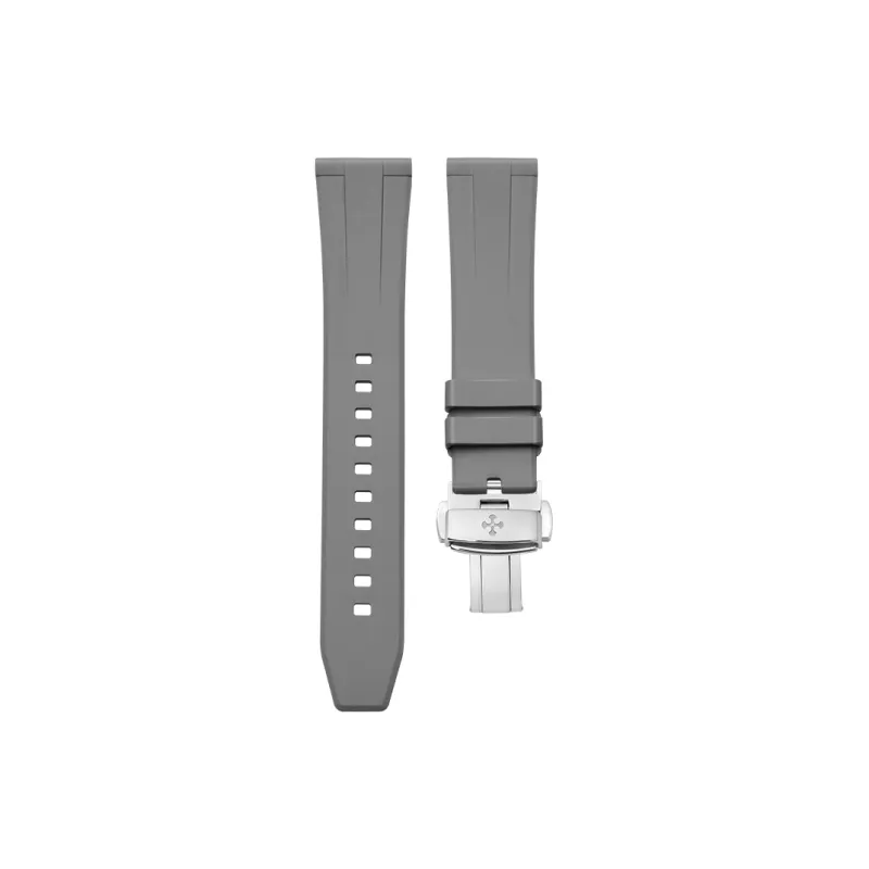 VAGENARI Watch Bands High-End Fluoroelastomer Flat Head All Sizes 18 19 20 21 22 23 24mm Unisex-18
