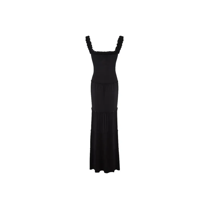GOSO Slip Dresses Women's Black-1