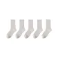 [5 Pack]Ruffle/Mesh Breathable[5 Pack]White