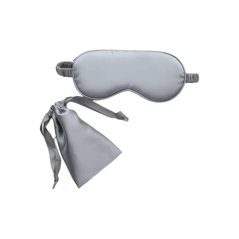 YUNNA Exterior Stretch Faux Silk Fabric Interior With Soft Silk Wadding Eye Masks Gold/Black/Business Gray/Dark Blue-2
