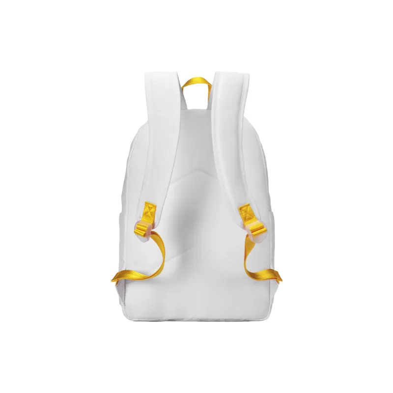 Spare No Pains. Polyester Backpack Regular Unisex White-6