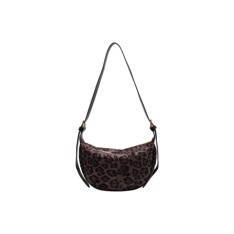 ROUNDOT Suede Crossbody Bag Regular Women's Coffee/Brown-1