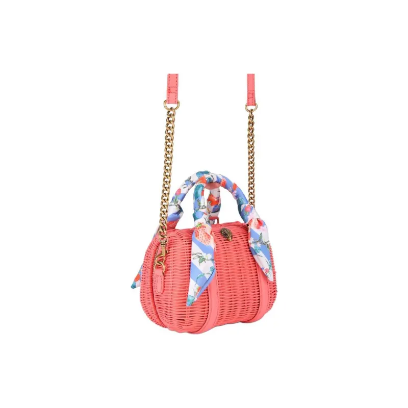Kurt Geiger London Kensington Satin Shoulder Bag Crossbody Bag Handbag Women's Pink-2