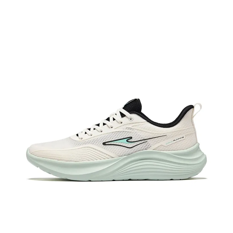 Erke Cushioning Lightweight Rebound Low Top Casual Running Shoes Men's Microcrystal White-0
