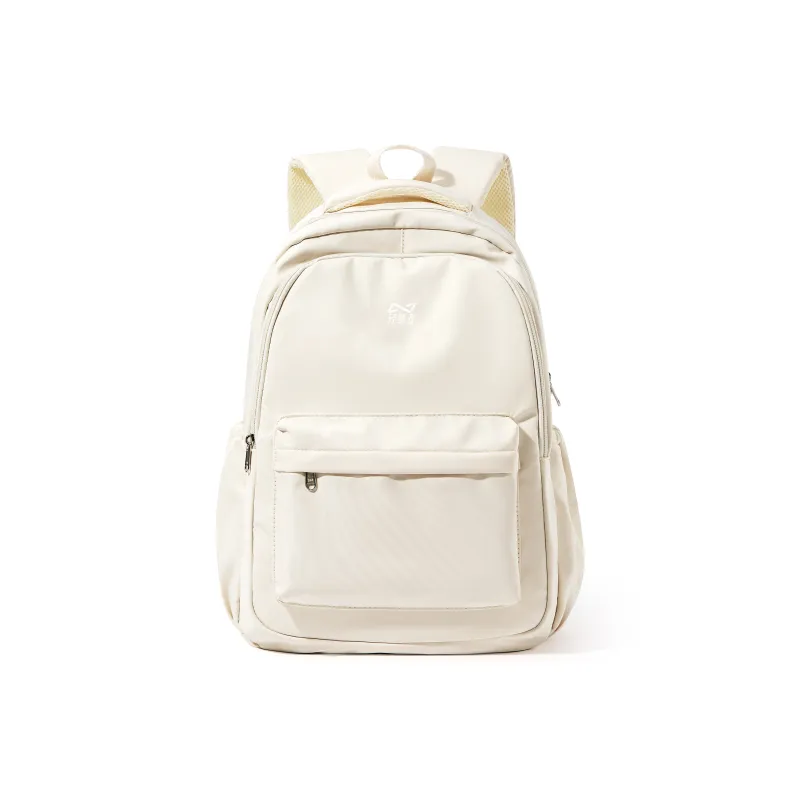 KEYSTREET Fabric Backpack Unisex Ecru/Classic Black/Haze Blue/Mint Green-1