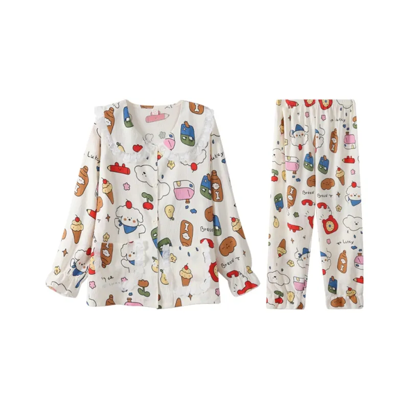 Lan Miao Pajama Set Women's Image Color-0