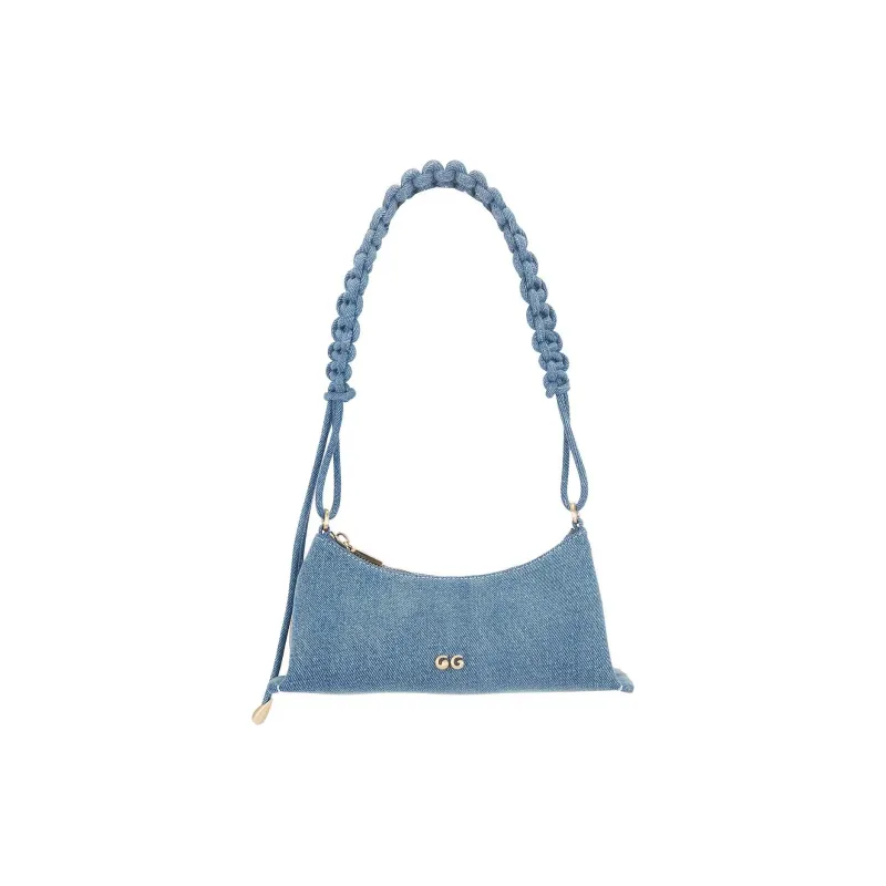 CULT GAIA Denim Shoulder Bag Women's Blue-0