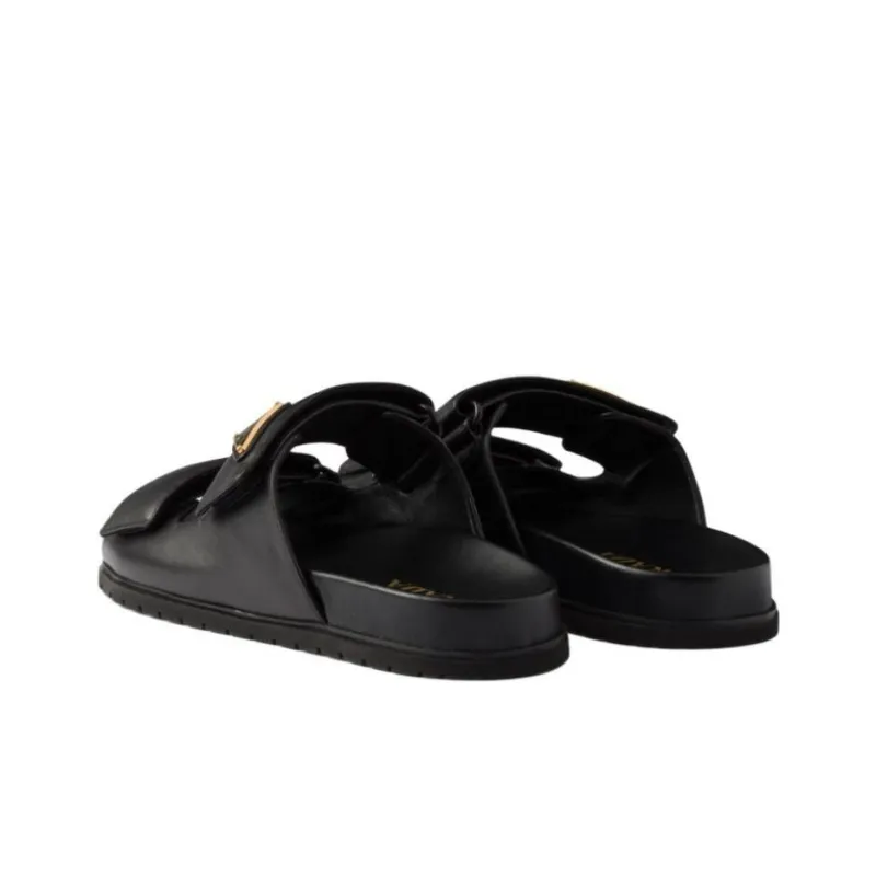 PRADA Slide Slippers Women's Black-3