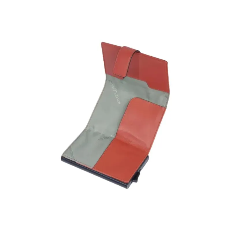 PIQUADRO Fabric Card Holder Men's Orange-2