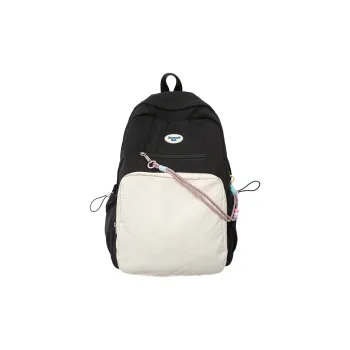 PAIBLOKS Nylon Backpack Regular Unisex Black/white/blue/yellow/gray
