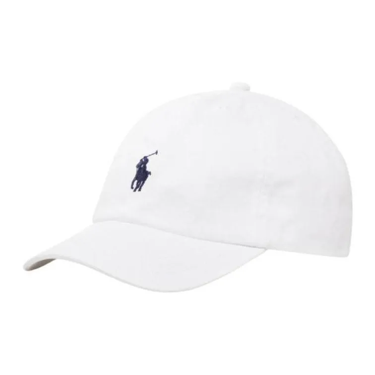 Polo Ralph Lauren Cotton Fabric, Pure Cotton Baseball Caps Women's White-0