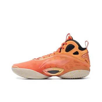 LINING Yushuai 19 Carbon Core Basketball Shoes Men Mid Top Orange