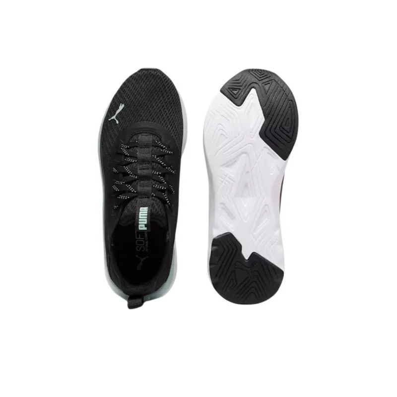 PUMA Softride Sophia Anti Slip Wear Resistant Low Top Running Shoes Women's Black-3
