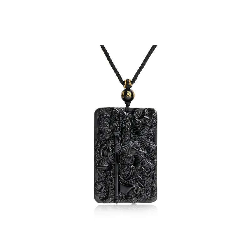 Lao Feng Xiang Obsidian Necklaces Men's-0