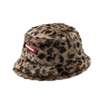 SPRAYGROUND Polyester Bucket Hats Unisex Leopard Print
