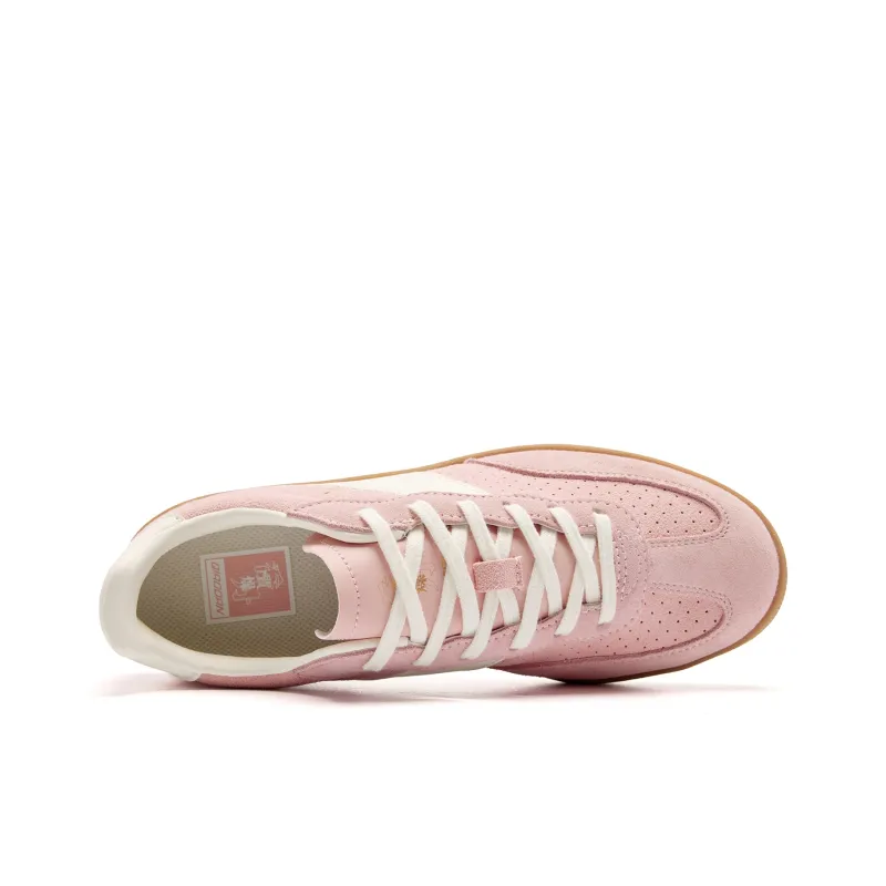QIAODAN Wave German Army Trainers Abrasion Resistant Slip Resistant Low Top Skateboard Shoes Women's Pink-4