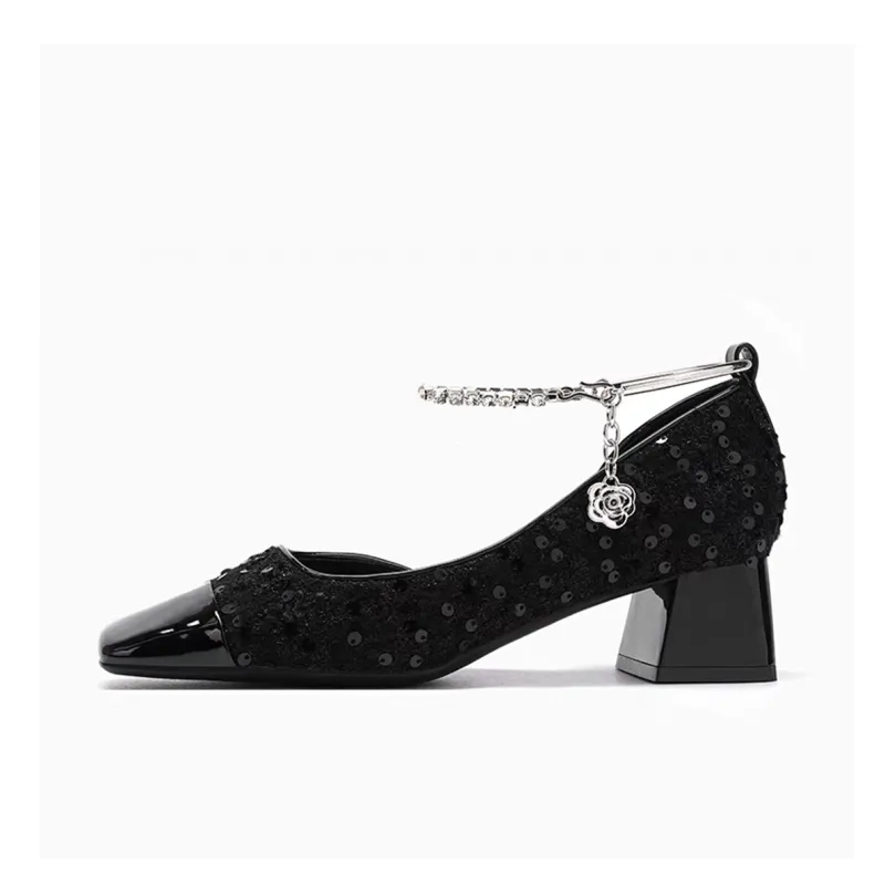 MXGM Chunky Heel High Heels Women's-5
