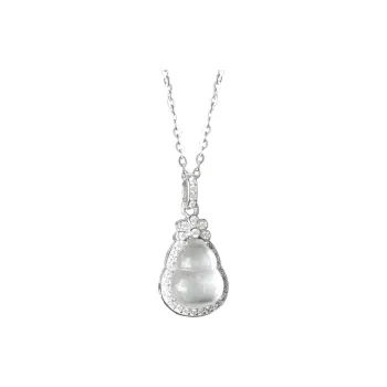 PUTUOSHANWENCHUANG Water Foam Jade Necklaces Women's