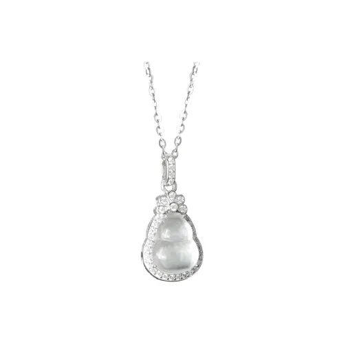 PUTUOSHANWENCHUANG Water Foam Jade Necklaces Women's