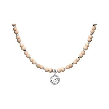 HEFANG Garden Copper Butterfly Seal Necklace Women's