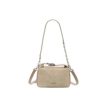 DAPHNE PU, Textile Mixture Shoulder Bag Women's Apricot