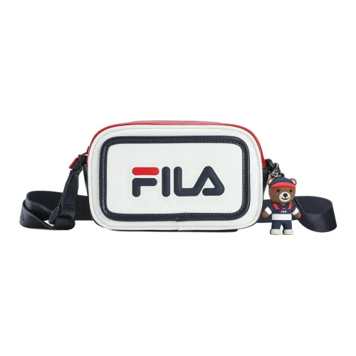 FILA ORIGINALE Elastane Shoulder Bag, Crossbody Bag Women's White & Red