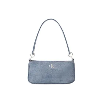 CALVIN KLEIN Fabric Shoulder Bag Women's Denim Light Blue
