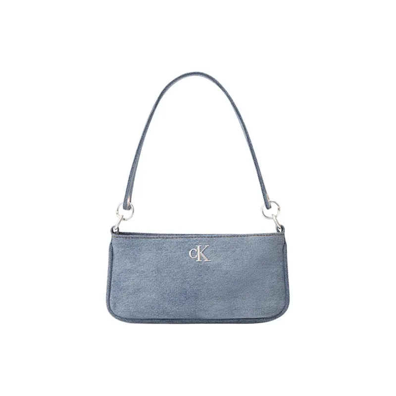 CALVIN KLEIN Fabric Shoulder Bag Women's Denim Light Blue-0