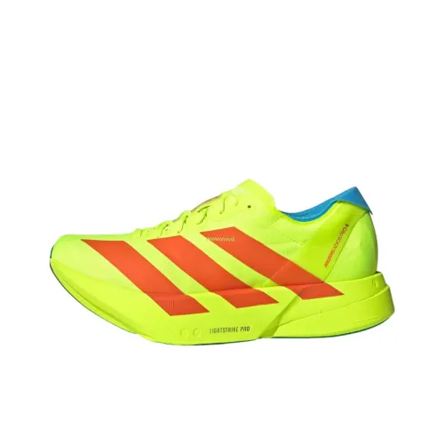 Adidas Adizero Adios Pro 4 Anti Slip Wear Resistant Low Top Running Shoes Unisex Lemon