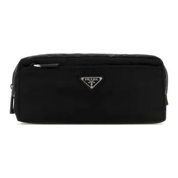PRADA Fabric Makeup Bag Men's Black