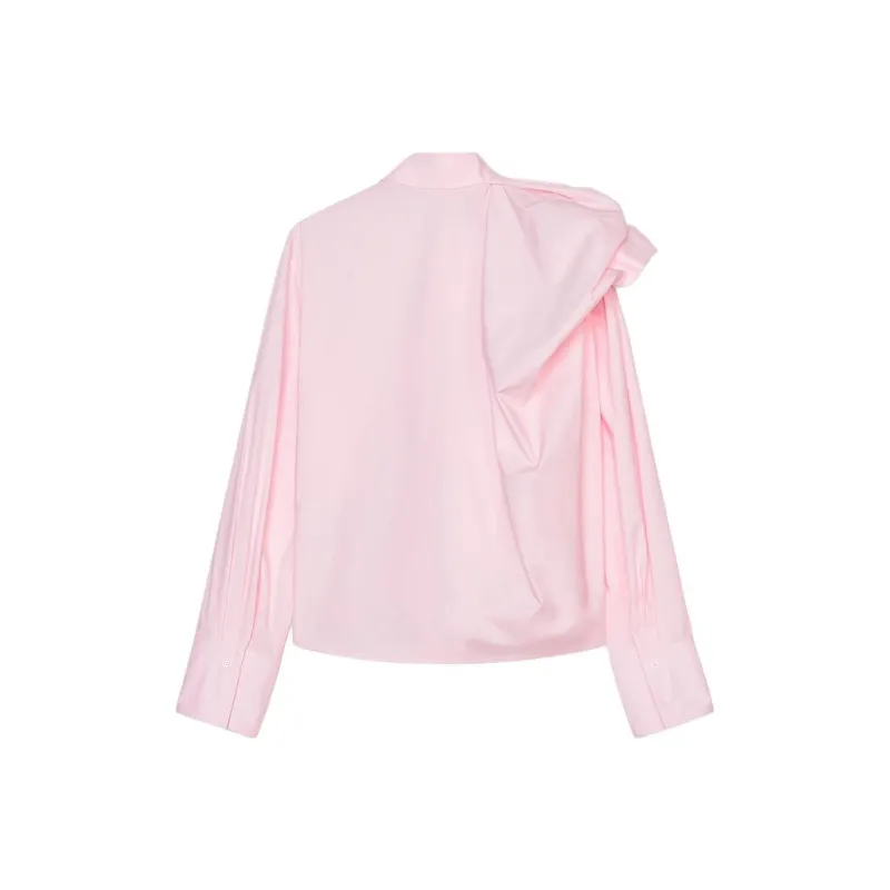 ZARA ZW Series Shirt Women's Light Pink Red-1