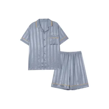 O'MESIK Pajama Set Men's Gray Blue