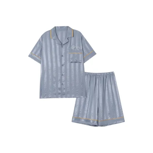 O'MESIK Pajama Set Men's Gray Blue