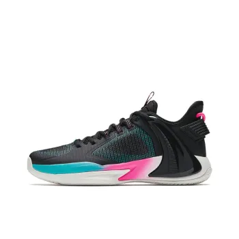 CHAOJIANTA Anti Slip And Wear Resistant Breathable Low Top Basketball Shoes Men's Black Cyan