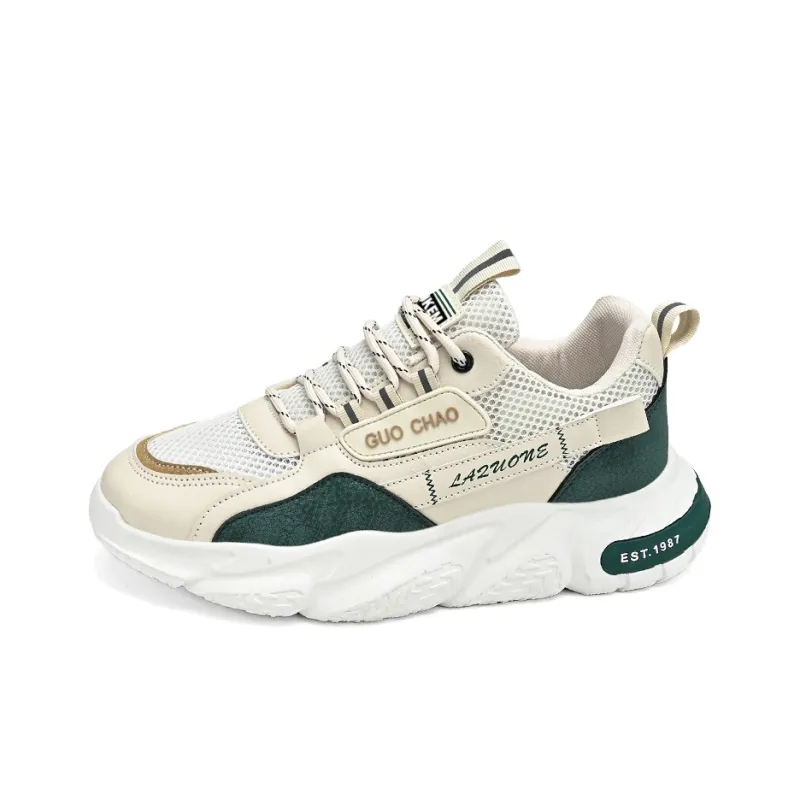 JKEM Cushioned Slip Resistant Abrasion Resistant Low Top Chunky Sneakers Men's-6