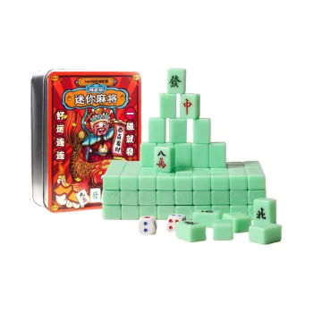 Lezhi By Me Mini Mahjong Tiles Outdoor Travel Camping Dormitory Portable Board Games